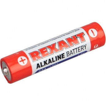 Батарейка алкалиновая REXANT AAA/LR03 1,5V мизинчик (24 шт./блистер)
