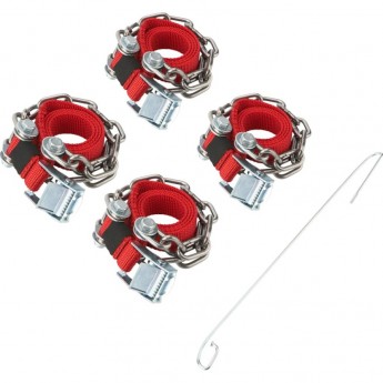 Цепи (браслеты) противоскольжения REXANT для легковых авто (колеса 165-205 мм), 4 шт. Цепи (браслеты) противоскольжения REXANT для легковых авто (колеса 165-205 мм), 4 шт.