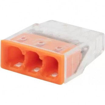 Экспресс-клемма REXANT СМК 2273-203, 3-проводная 0.5-2.5 мм², прозрачная, блистер (5 шт./уп.)