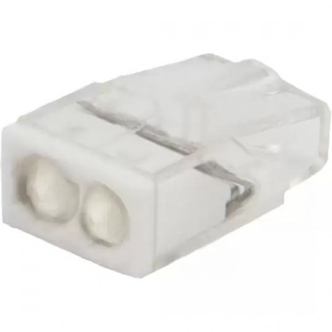 Экспресс-клемма с пастой REXANT СМК 2273-242, 2-проводная 0.5-2.5 мм², прозрачная, блистер (20 шт./уп.) 07-3216-20