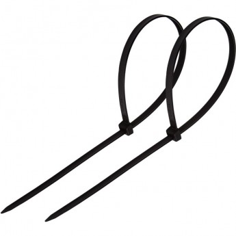 Хомут-стяжка кабельная REXANT нейлоновая 120x2,5мм, черная (100 шт/уп)