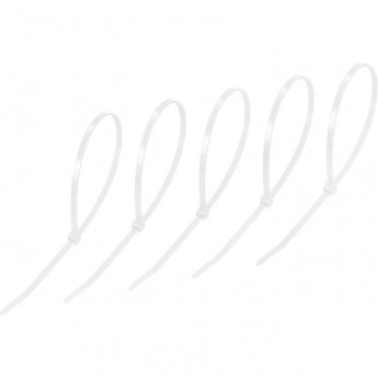 Хомут-стяжка REXANT нейлоновая 300x4,8мм, белая (25 шт/уп)