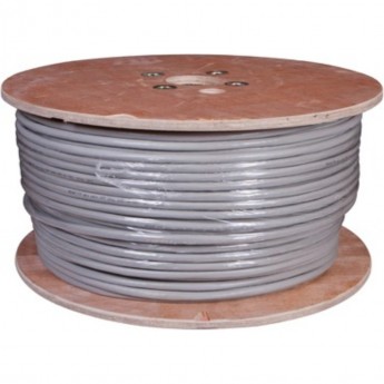 Кабель витая пара REXANT SOLID INDOOR F/UTP, CAT 5е, ZH нг(А)-HF (LSZH) 25PR 24AWG серый 305м