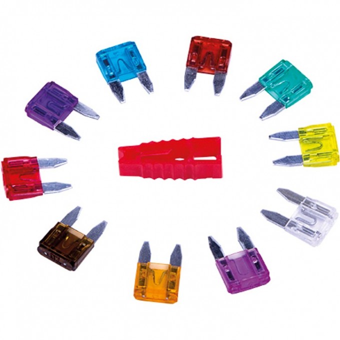 Набор автомобильных предохранителей REXANT мини в блистере 80-7021