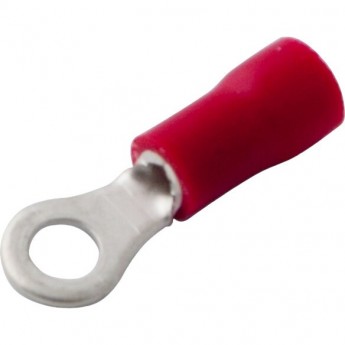 Наконечник кольцевой REXANT изолированный ø 3.7 мм 0.5-1.5 мм² (НКи 1.5-3.5) красный