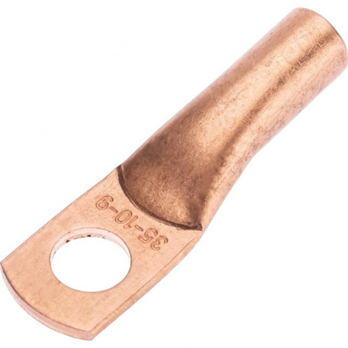 Наконечник медный REXANT ТМ 35-10-9 (35мм² - Ø10мм) (в упак. 50 шт.) 07-5317-2