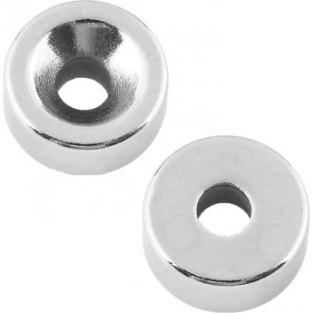 Неодимовый магнитный диск REXANT 15х5 мм с зенковкой 10х4,5 мм (упаковка 2 шт.)