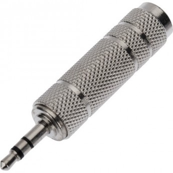 Переходник REXANT 3,5мм стерео штекер - 6,3мм стерео гнездо, металл