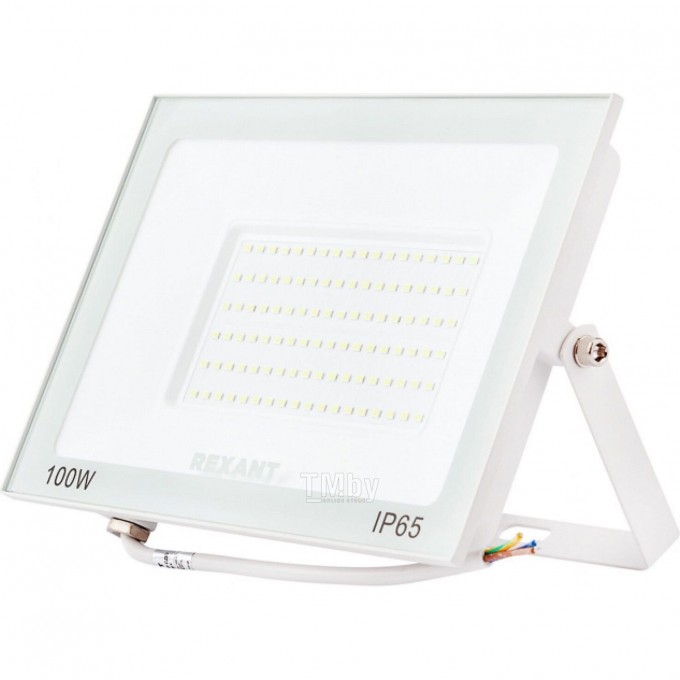 Прожектор светодиодный REXANT СДО 100Вт 8000Лм 5000K нейтральный свет, белый корпус 605-027