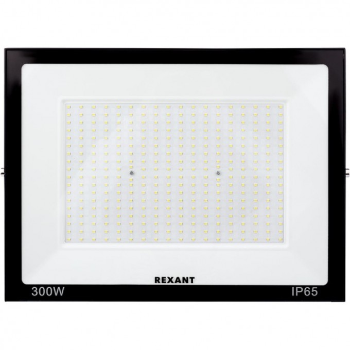 Прожектор светодиодный REXANT СДО 300Вт 2400Лм 6500К холодный свет чёрный корпус 605-030