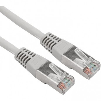 Шнур коммутационный REXANT, патч-корд F/UTP RJ45-RJ45, CAT 5e, LSZH, серый, 5м