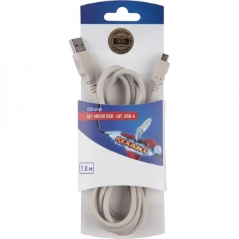 Шнур REXANT штекер micro USB - штекер USB-A 1.8M