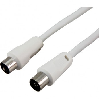 Шнур REXANT ТВ гнездо - ТВ штекер 10 м белый