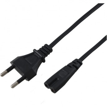 Шнур сетевой REXANT, вилка - евроразъем C7, кабель 2x0,5 мм², длина 5 м (PE пакет)