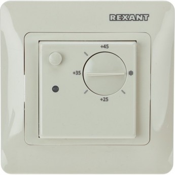 Терморегулятор механический REXANT RX-308G бежевый (совместим с Schneider серии Glossa)