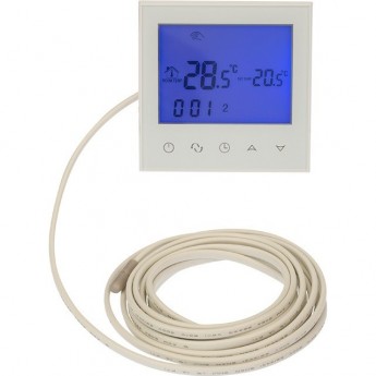 Терморегулятор REXANT R100W с автоматическим программированием и сенсорными кнопками, белый