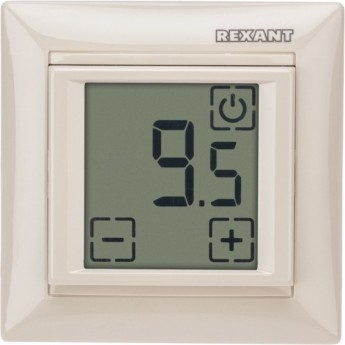 Терморегулятор сенсорный REXANT RX-419B, бежевый, совместим с Legrand серии Valena
