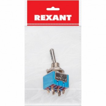 Тумблер REXANT MICRO MTS-202 250V 3А двухполюсный