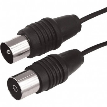 ВЧ-кабель REXANT ТВ-гнездо - ТВ-штекер, 20м, черный